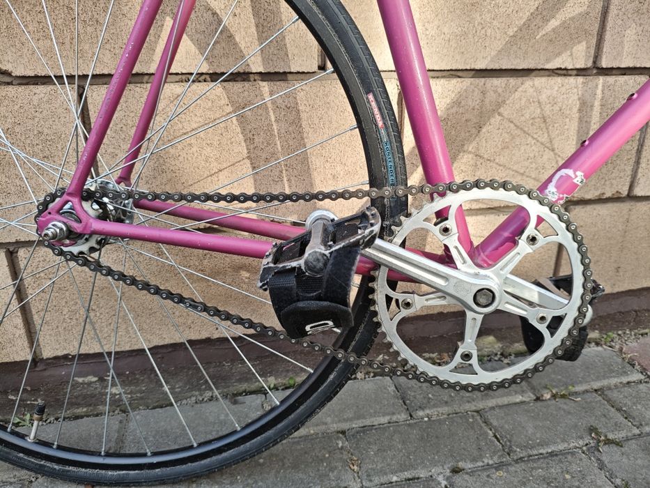 Велосипед фікс з сталевою італійською рамою ручної роботи  майстра Luigi Daccordi