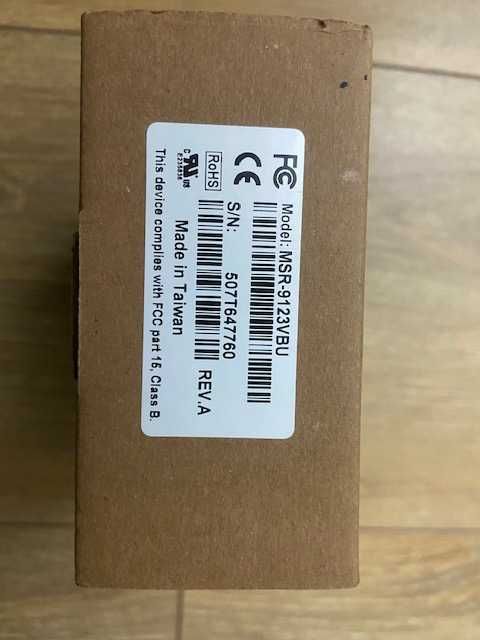 Leitor de Cartões Magnéticos MSR-9123VBU novo