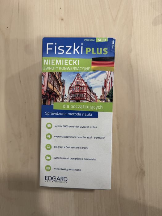 Fiszki Plus - j. Niemiecki - zwroty konwersacyjne dla początkujących - A1-B1