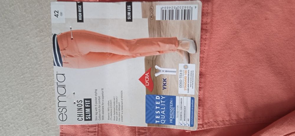 Nowe spodnie chinos slim fit Esmara