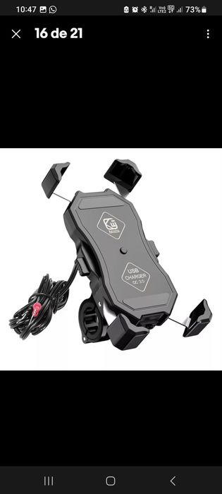 Carregador wireless para mota completo