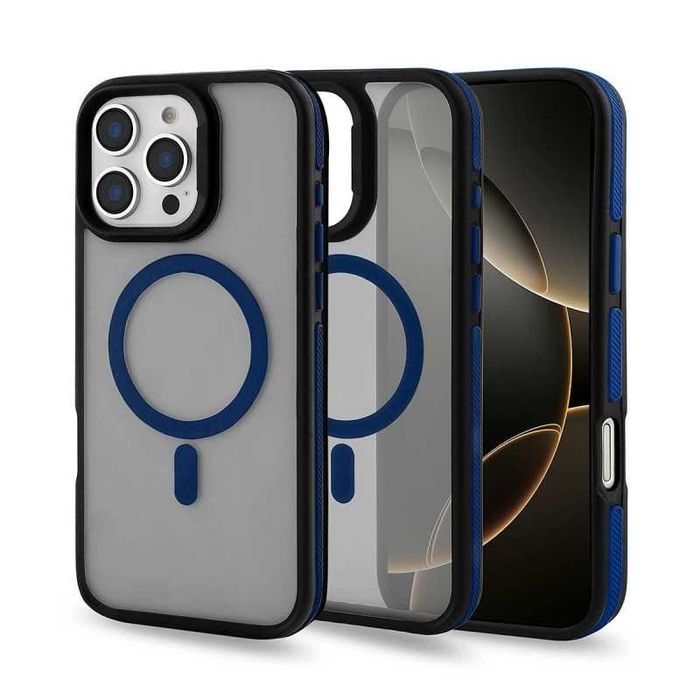 Etui MAGARMOR do Apple iPhone 13 PRO MAX granatowy  MagSafe
