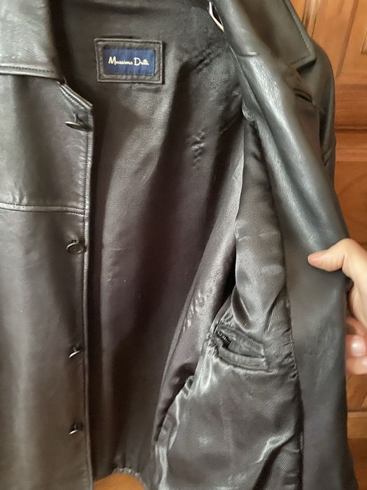 Casaco couro Massimo Dutti
