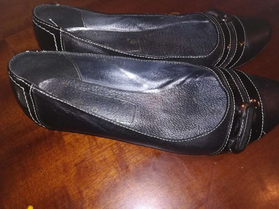 Туфли балетки, кожа