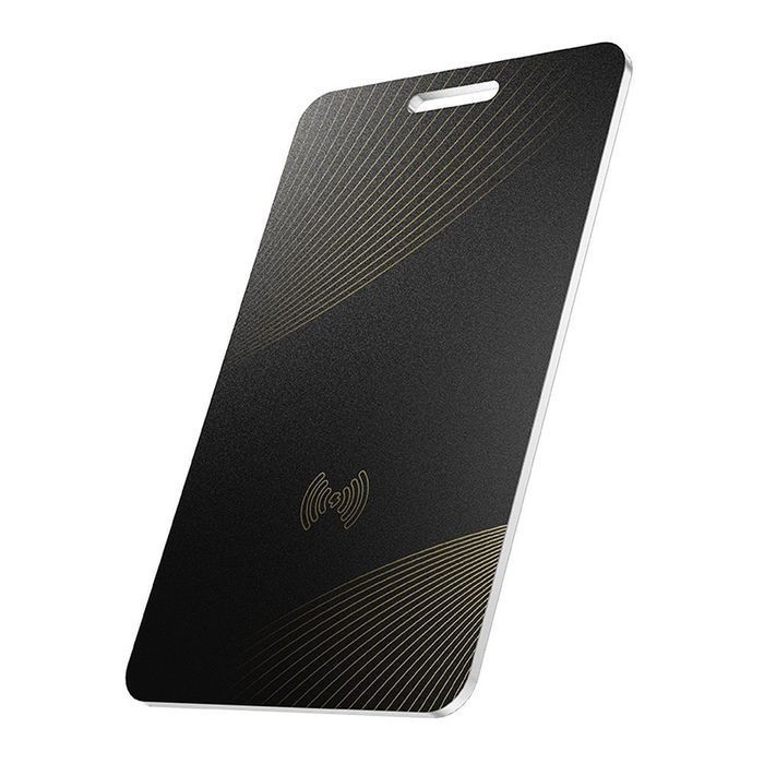 Lokalizator zgodny z Apple Find My Hoco w formie karty E92 czarny