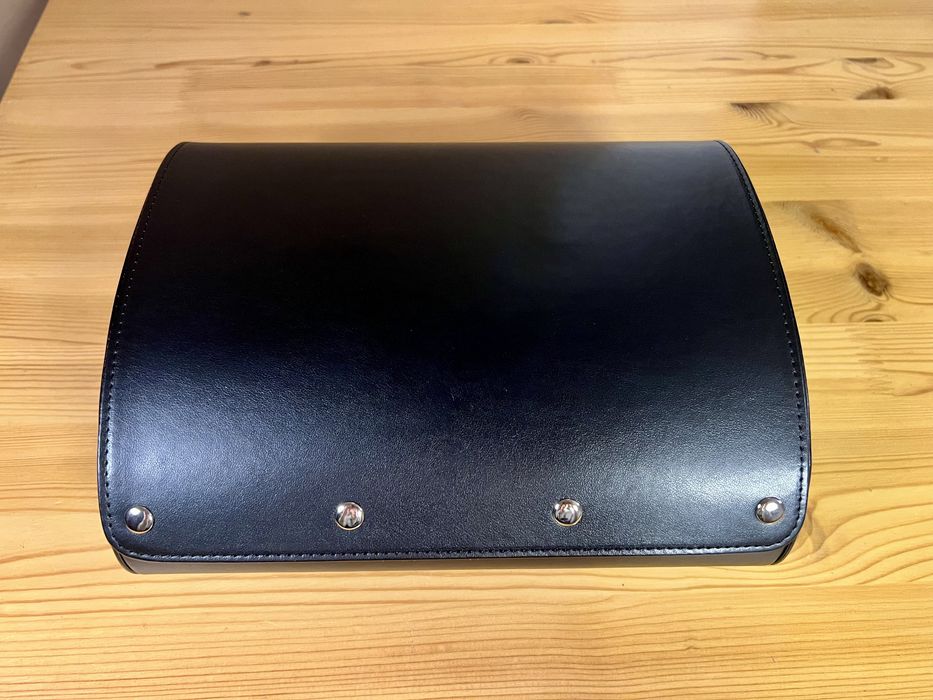 Etui na 6 zegarków Podróżne Skóra PU Czarny