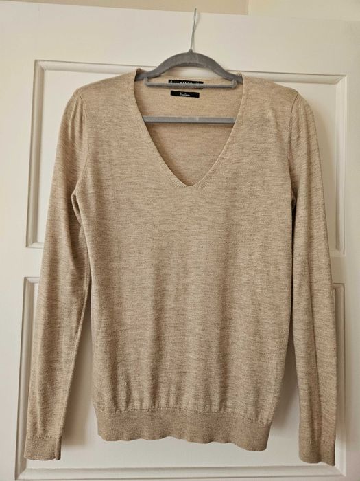 Camisola de Malha Bege Mango – Tamanho S