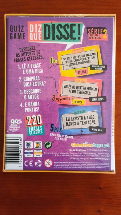 Jogo Diz Que Disse - Série 2 - Creative Toys