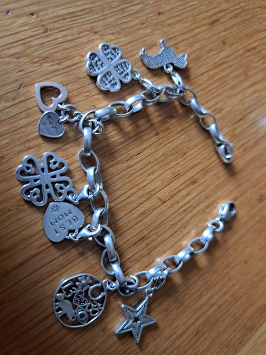Srebrna bransoletka Thomas Sabo z przywieszkami