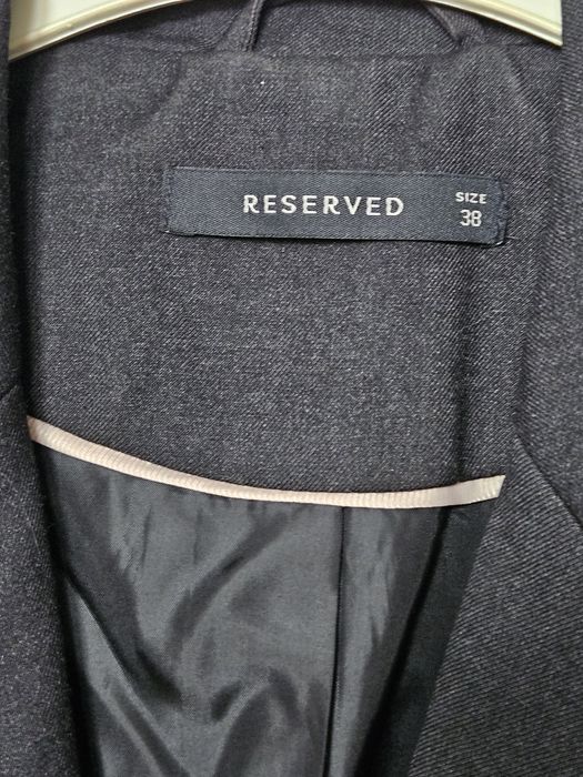 Damski żakiet marynarka Reserved 38 grafitowy