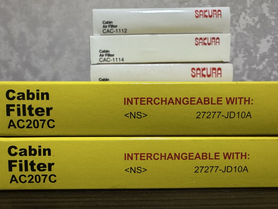 Фільтр салону Хонда, Тойота та Ніссан