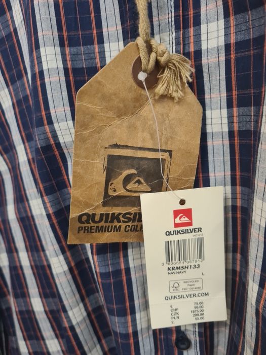 Рубашка сорочка мужская Quicksilver KRMSH133 MULLENS NAVY