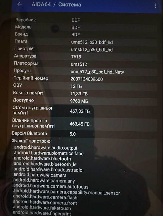 BDF Y7 Wi-Fi+4G. 12Gb/512Gb, 120 Hz Tiger T618, 13Mp/5Mp. Mаксимальний комплект