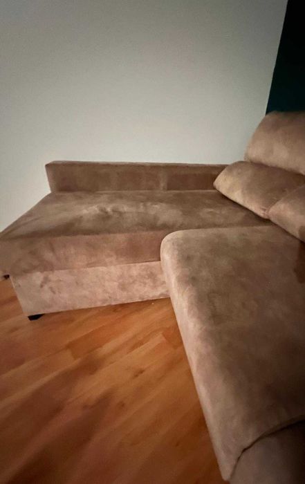 Vende-se sofá-cama chaise longue de 3 lugares