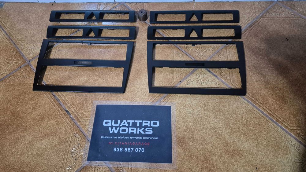 Molduras Originais Pretas Consola Audi A4 B5 8D Facelift 1999 a 2001