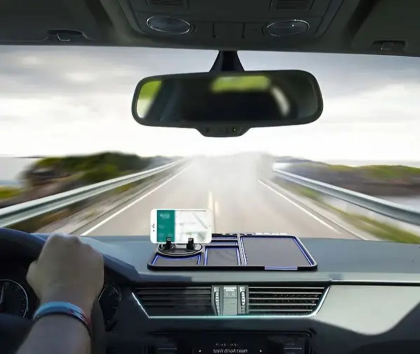 Противоскользящий антискользящий коврик с подставкой для телефону