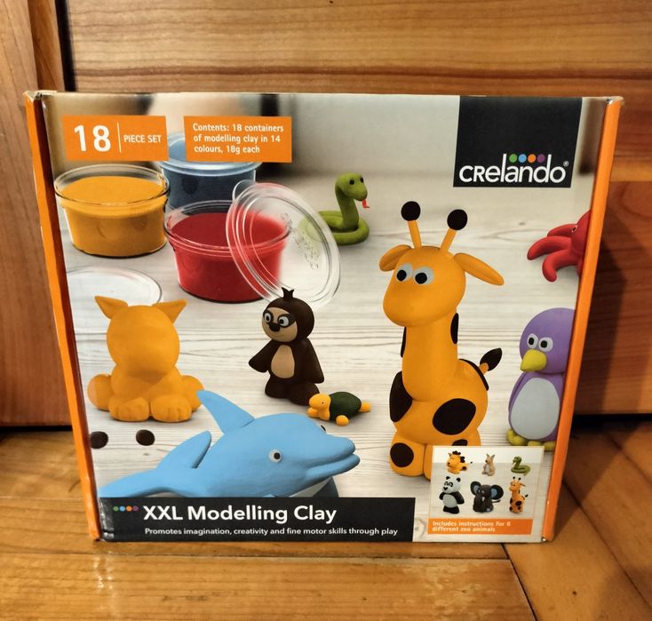 Masa modelująca / Modelina XXL - 18 szt. Crelando