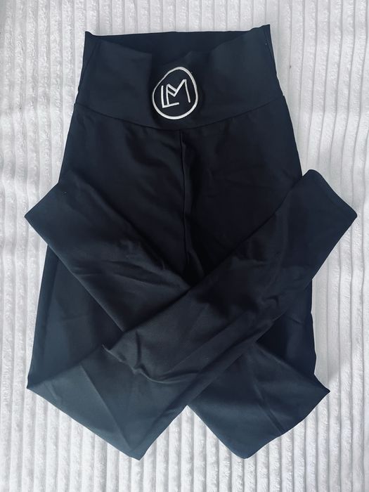Legginsy prążek La Monne wysoki stan M
