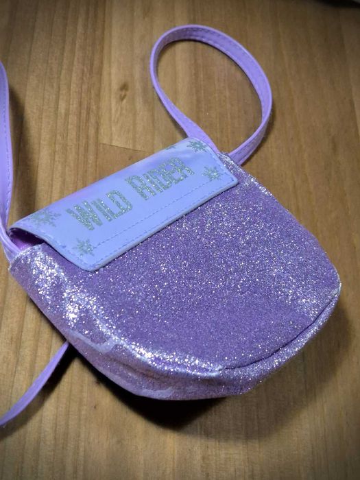 Torebka Elsa Frozen Kraina lodu 2 Elza Wild Rider Fioletowa Róż Brokat