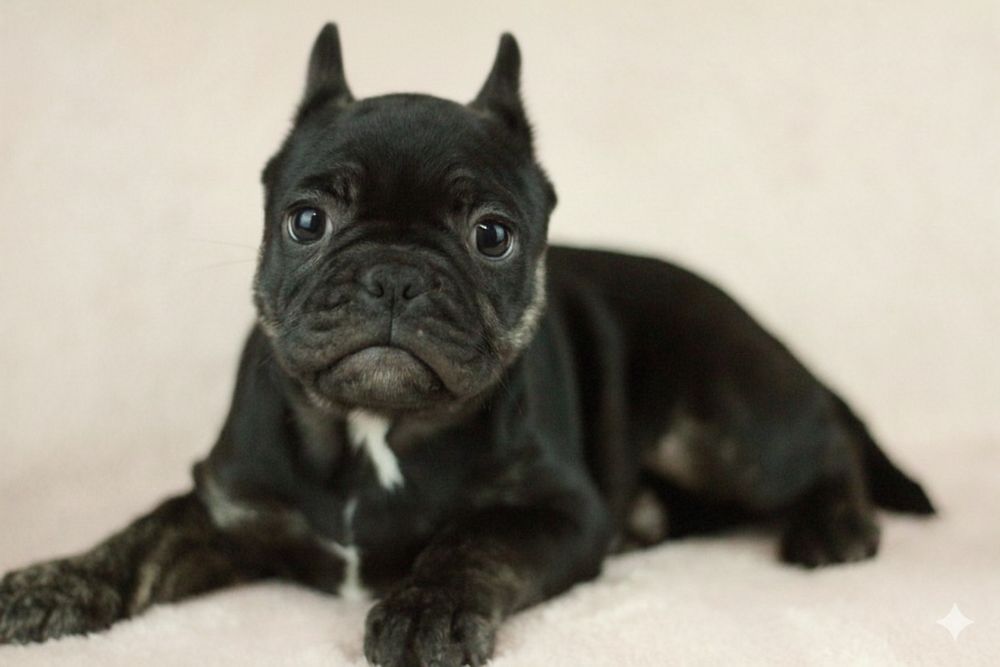 Американ булли экзотик. Чёрные щеночки. 2 месяца