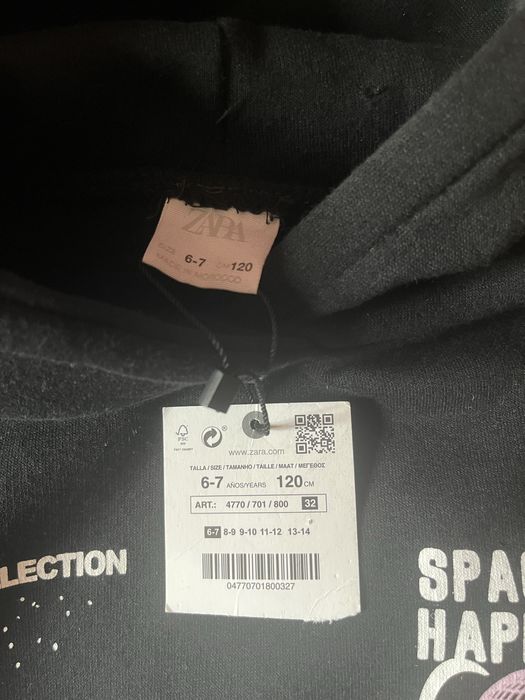 Худі zara 110-116-122 утеплене для дівчинки