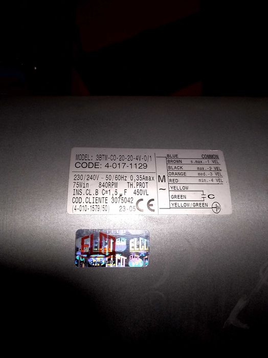 Двигатель для вентиляции 3BTM-CO-20-20--4V-0/1