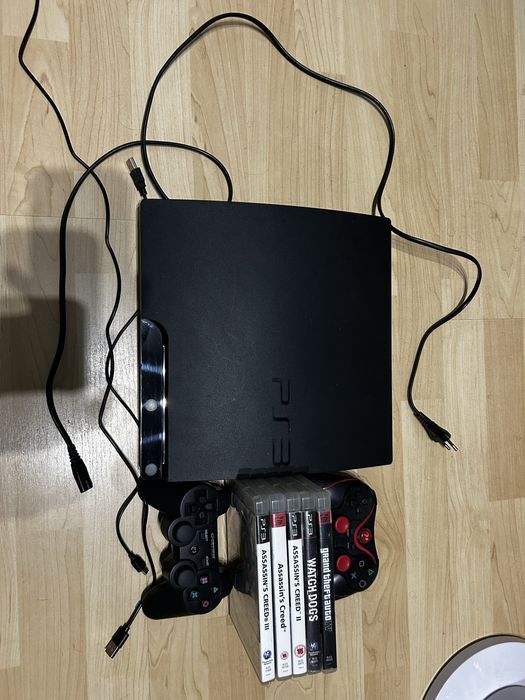 Ps3 slim 320gb, HEN super komplet, emu, gry, gotowa do użytku. PS2