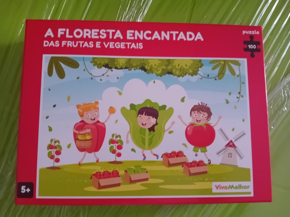 Puzzle Novo "A Floresta encantada das frutas e vegetais"