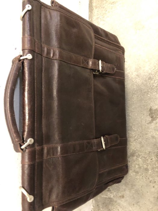 Шкіряний професорський портфель