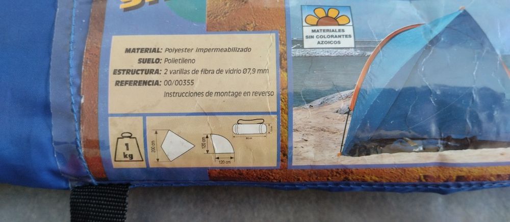 Tenda pára vento para praia