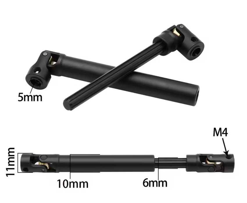 75-95mm stalowy wał napędowy do modelu rc TRAXXAS AXIAL TAMIYA AMEWI