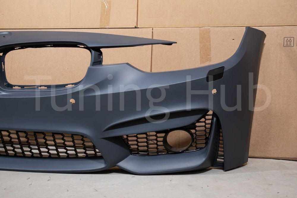 Передній бампер BMW F30 F31 (2012-2018) Стиль M3 F80 (Під туманки)