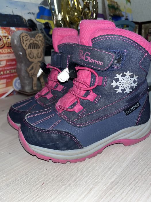 Термо черевики для дівчат B&G Termo R22-1/0120 у чудовому стані 27 р