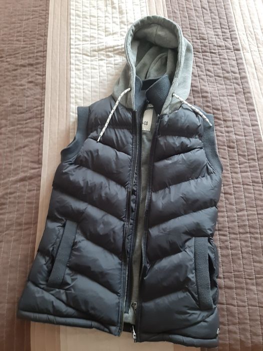 Puchowy bezrękawnik ocieplacz, lekka.