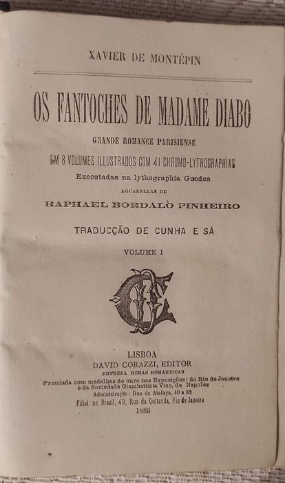 OS FANTOCHES DE MADAME DIABO.-  XAVIER MONTÉPIN.-R. Bordalo Pinheiro 1