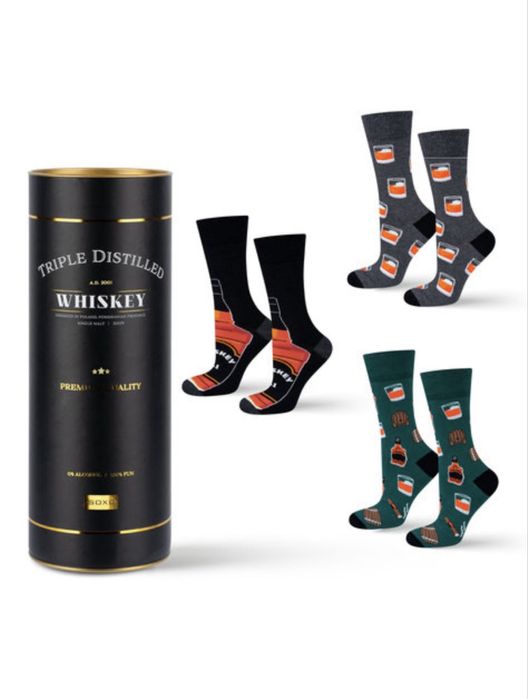 Skarpetki SOXO w tubie whisky