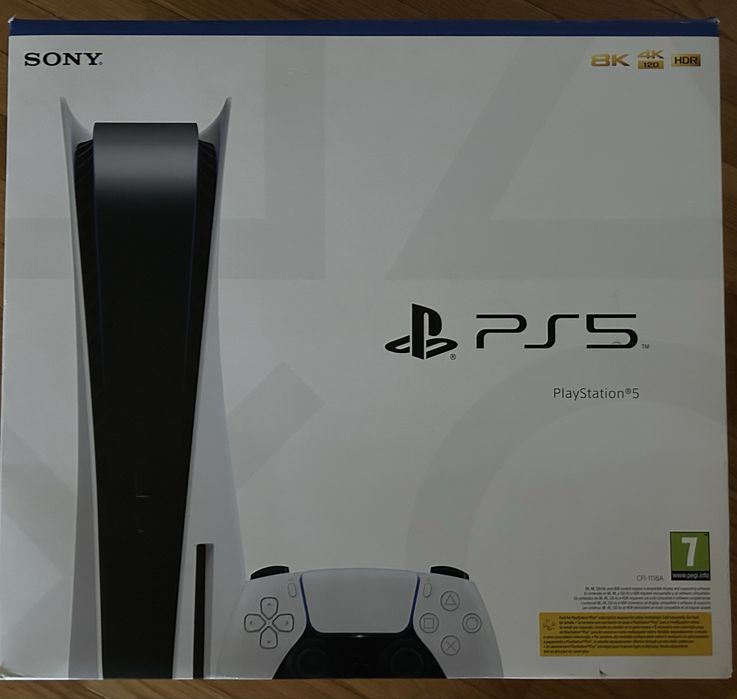 Ps5 com dois comandos e 5 jogos em caixa