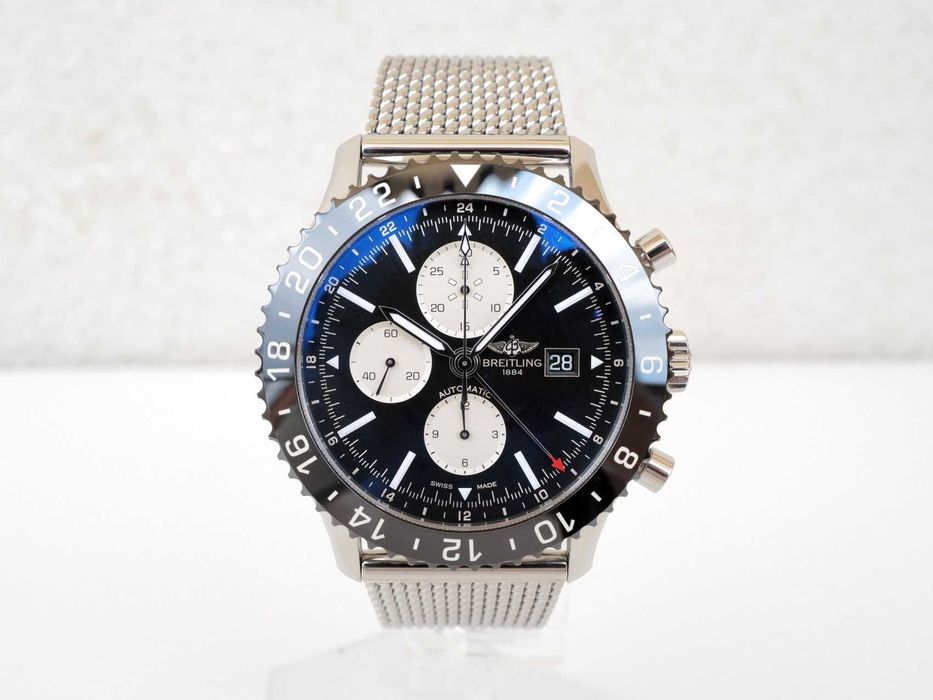 Breitling Chronoliner Chronograph GMT Black Dial 46