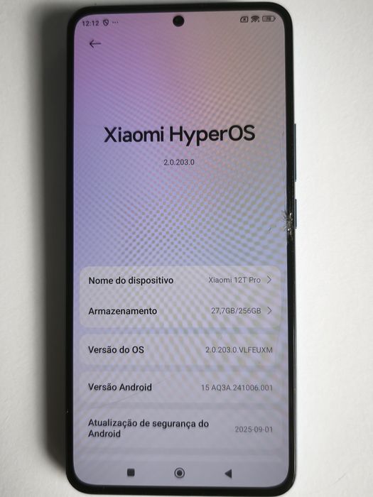 Xiaomi 12t pro 256gb 12gb RAM