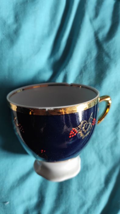 Цукорниця, чашки , Калина, кобальт, синий, сахарница