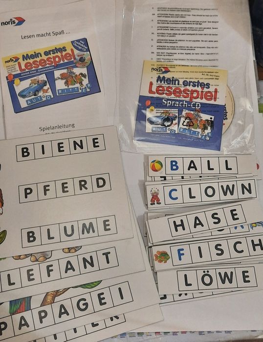 Гра для вивчення німецької мови Deutsch Mein erstes Lesespiel + CD