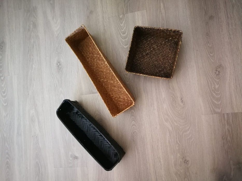 Cestos de palha (3 unidades)64750929378818121