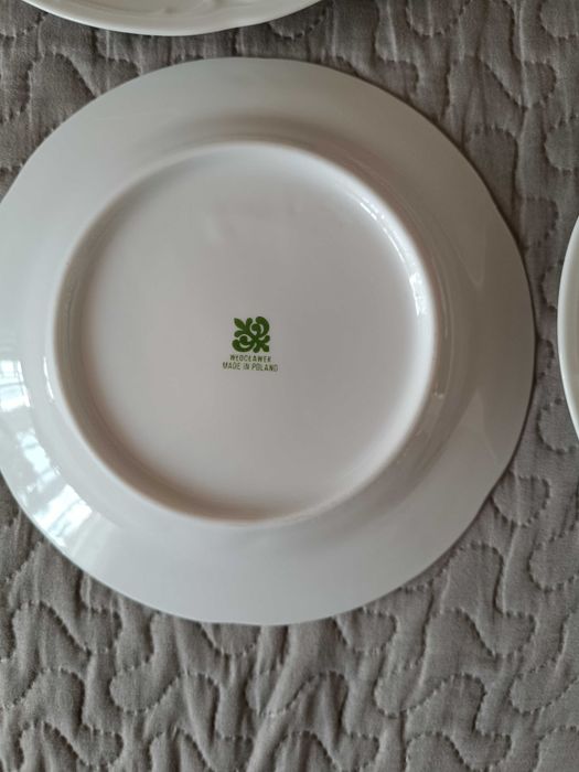 Talerze deserowe Porcelana Włocławek 6 szt.