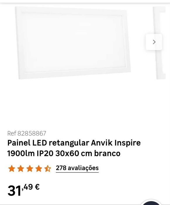 Plafond teto LED