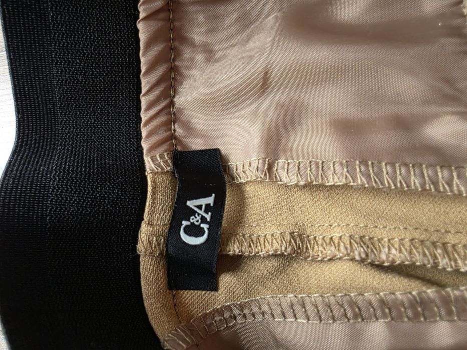 C&A Spodnie materiałowe - średni stan - slim fit S M camel