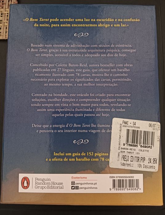 Vendo Tarot vários na caixa, com livros ótimo estado novos.