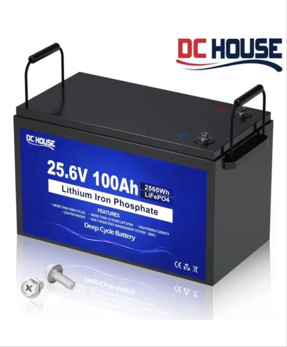 Акумулятор DC HOUSE LiFePO4 24B 100А год (25.6V) 2560Вт-год з BMS