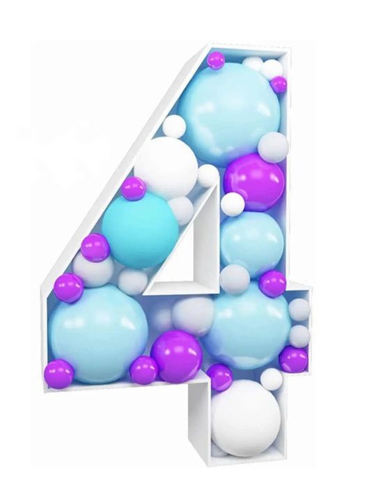 Каркасна цифра 4 з пінопласту