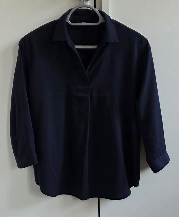 Uniqlo damska bluzka granatowa basic S skipper