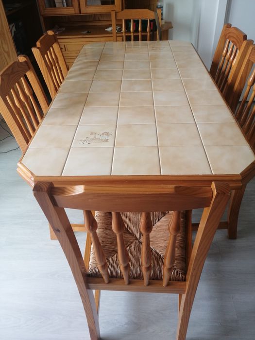 Mesa jantar com 6 cadeiras